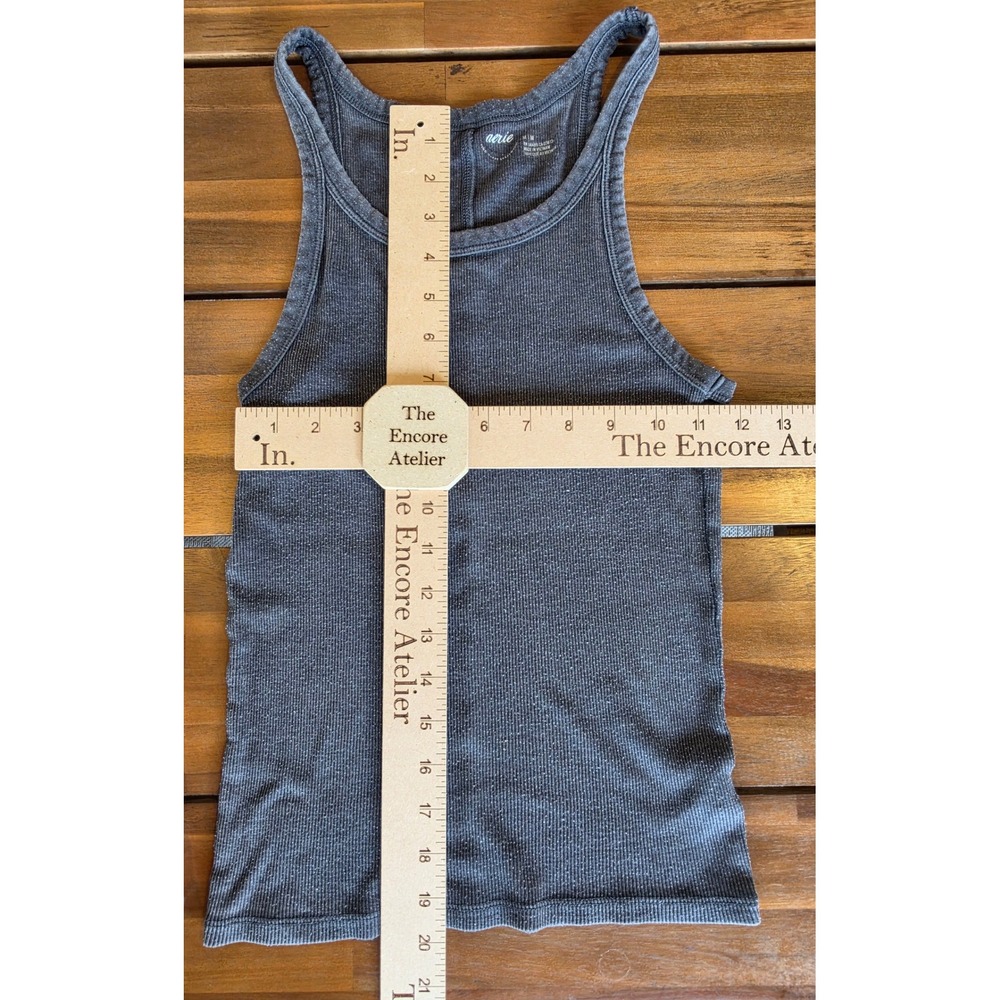 Aerie Womens Ribbed Tank Top Bundle of 3 Navy Pink Gray Size S/M Y2K Bella Retro - Picture 6 of 10